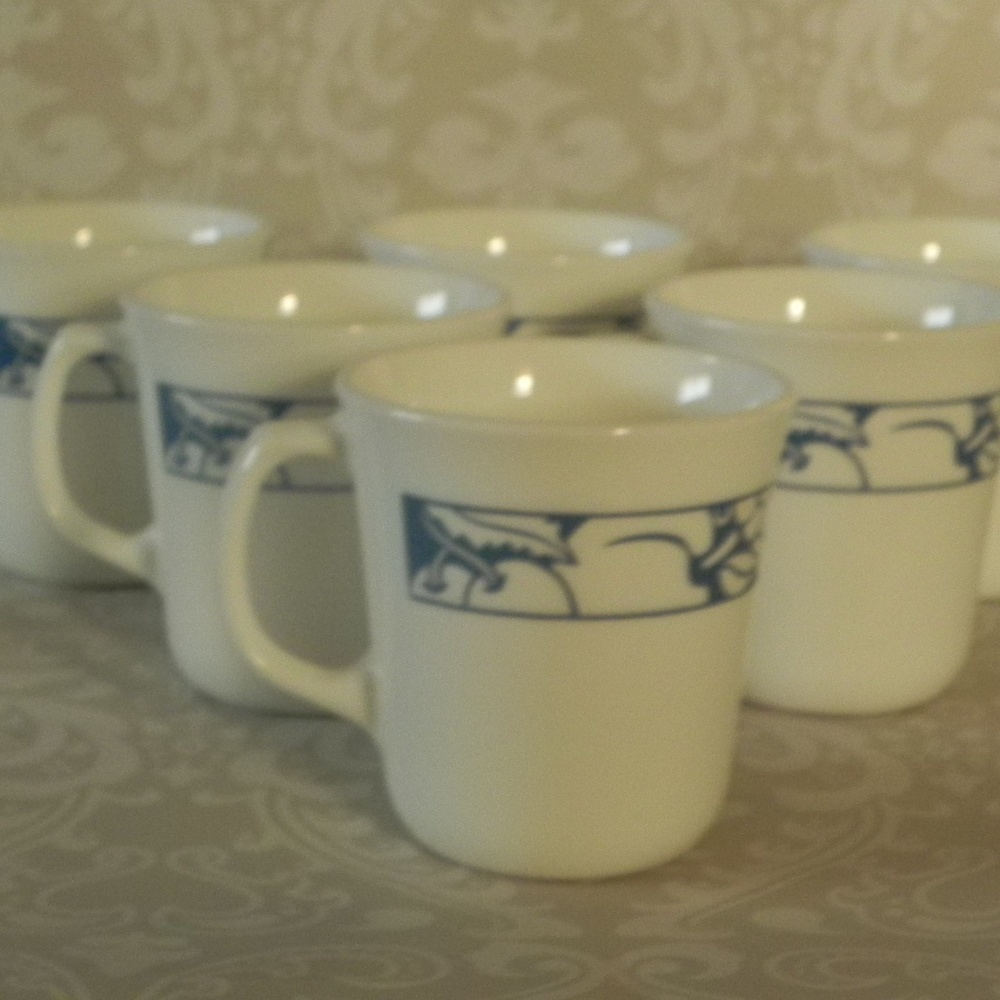 6 Corning Harvest Time Coffee/Tea CupsMugs